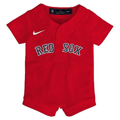 Newborn Nike Red Boston Red Sox Alternate Replica Romper Jersey