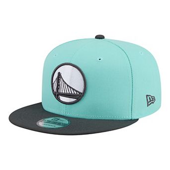 Men's New Era Turquoise/Charcoal Golden State Warriors Color Pack Two-Tone 9FIFTY Snapback Hat