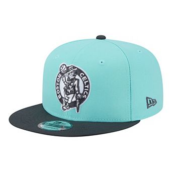 Men's New Era Turquoise/Charcoal Boston Celtics Color Pack Two-Tone 9FIFTY Snapback Hat