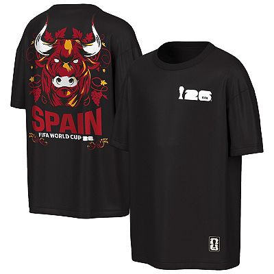 Men's Outerstuff Black FIFA World Cup 2026 Rally Oversized 2-Hit T