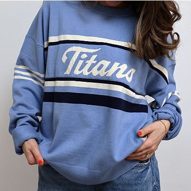Unisex Light Blue HANG x Tennessee Titans Jacquard Knit Sweater