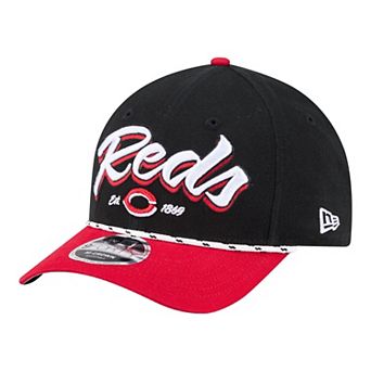 Men's New Era Black/Red Cincinnati Reds Team Loyal 9FORTY M-Crown Adjustable Hat