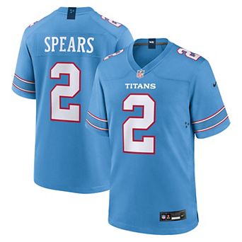 Men's Nike Tyjae Spears Light Blue Tennessee Titans Game Jersey