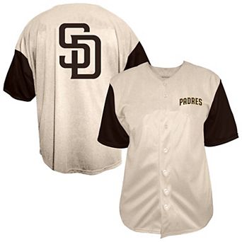 Men's Profile Cream San Diego Padres Big & Tall Full-Button Jersey
