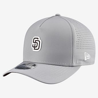 Men's New Era Gray San Diego Padres Micro Logo 9FORTY M-Crown A-Frame Adjustable Hat