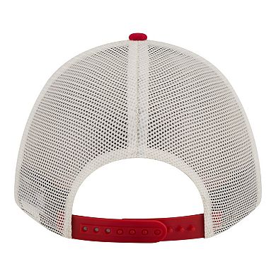 Women's New Era Cream/Red Kansas City Chiefs Retro A-Frame 9FORTY Adjustable Hat