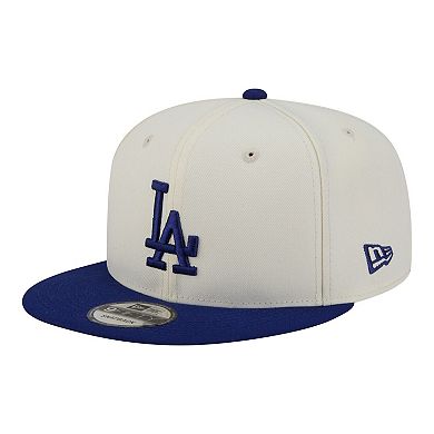 Men's New Era Cream/Royal Los Angeles Dodgers Localized 9FIFTY Snapback Hat