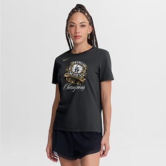 Women's Nike Black Los Angeles Dodgers 2026 Gold Collection Graphic T-Shirt