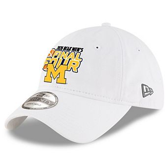 Men's New Era White Michigan Wolverines 2026 NCAA Men's Basketball Tournament March Madness Final Four 9TWENTY Adjustable Hat