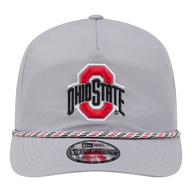 Men's New Era Gray Ohio State Buckeyes 19TWENTY Adjustable Hat