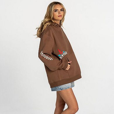 Women's The Wild Collective Brown New York Yankees Oversized Hoodie