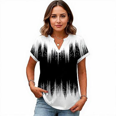 Business Casual V-Neck Summer Top