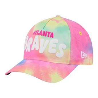 Toddler New Era Atlanta Braves Tie Dye M-Crown A-Frame 9FORTY Adjustable Hat