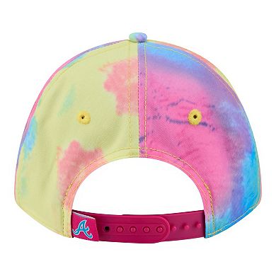 Toddler New Era Atlanta Braves Tie Dye M-Crown A-Frame 9FORTY Adjustable Hat