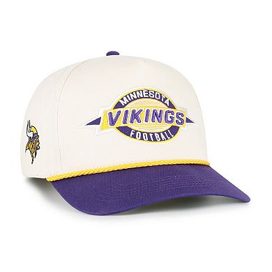 Men's '47 Natural Minnesota Vikings Frame Out Two Tone Hitch Adjustable Hat