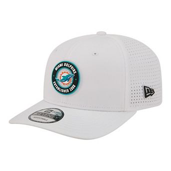 Men's New Era White Miami Dolphins COOLERA 9SEVENTY Adjustable Hat