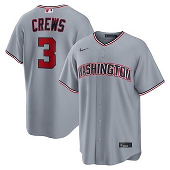 Men's Nike Dylan Crews Gray Washington Nationals Road Replica Jersey