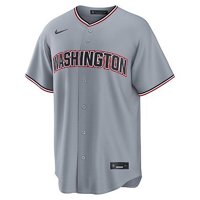 Men's Nike Dylan Crews Gray Washington Nationals Road Replica Jersey