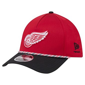 Men's New Era Red/Black Detroit Red Wings 39THIRTY Two-Tone Featherweight M-Crown Flex Hat