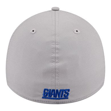Men's New Era Gray New York Giants Perforated 39THIRTY Flex Hat