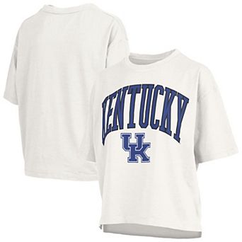 Women's Pressbox White Kentucky Wildcats Plus Size Nelson Motley Crew Oversized Slub T-Shirt
