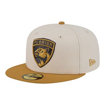 Men's New Era Cream/Tan Florida Panthers Colorpack Two-Tone 59FIFTY Fitted Hat