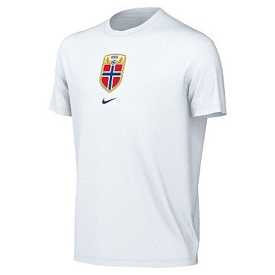 Youth Nike White Norway National Team Crest T-Shirt