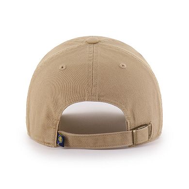 Men's '47 Khaki Indiana Pacers Logo Clean Up Adjustable Hat
