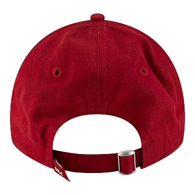 Men's New Era Red Miami Heat Team 2.0 9TWENTY Adjustable Hat