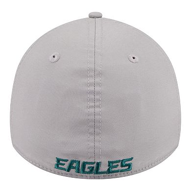 Men's New Era Gray Philadelphia Eagles Perforated 39THIRTY Flex Hat