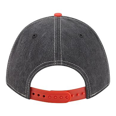 Men's New Era Black/Orange Baltimore Orioles Felt M-Crown 9FORTY Adjustable Hat