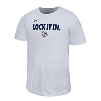 Youth Nike White Gonzaga Bulldogs 2026 On-Court Bench Legend Dri-FIT T-Shirt