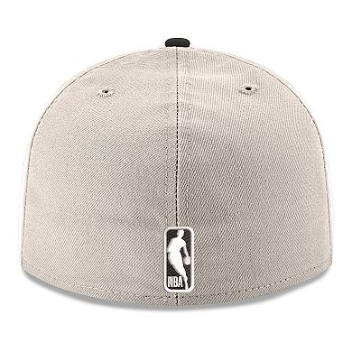 Men's New Era Gray/Black Brooklyn Nets Chrome Two-Tone 59FIFTY Fitted Hat