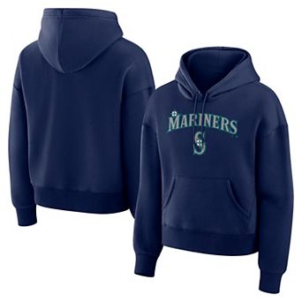 Women's Fanatics Navy Seattle Mariners Lockup Legacy Fleece Hoodie