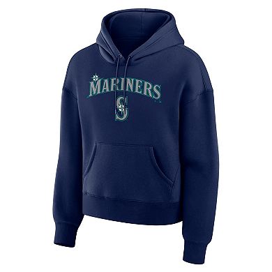 Women's Fanatics Navy Seattle Mariners Lockup Legacy Fleece Hoodie