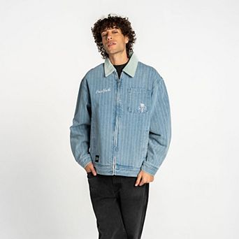 Unisex The Wild Collective Denim New York Liberty Conductor Full-Zip Jacket