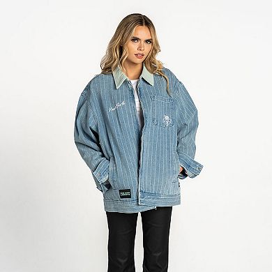 Unisex The Wild Collective Denim New York Liberty Conductor Full-Zip Jacket