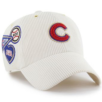 Men's '47 x Stoney Clover Lane Natural Chicago Cubs Badges Charm Clean Up Adjustable Hat