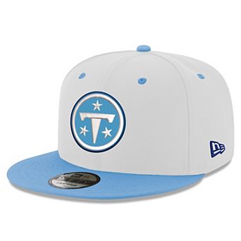 Men's New Era White/Light Blue Tennessee Titans 9FIFTY Snapback Hat