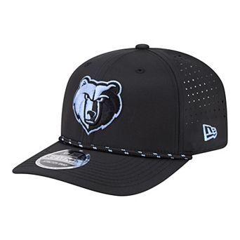 Men's New Era Black Memphis Grizzlies Sport Rope Vented Stretch-Snap 9SEVENTY Hat