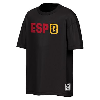 Men's Outerstuff Black Spain National Team FIFA World Cup 2026 Livery Oversized 2-Hit T-Shirt