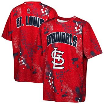 Youth Outerstuff Red St. Louis Cardinals Y2 Tech Stadium Lights T-Shirt