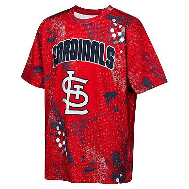 Youth Outerstuff Red St. Louis Cardinals Y2 Tech Stadium Lights T-Shirt