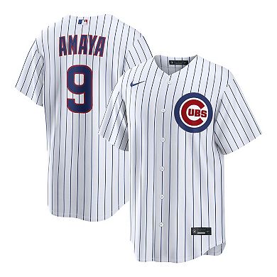 Men's Nike Miguel Amaya White Chicago Cubs Home Replica Jersey