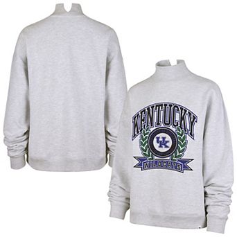 Women's '47 Gray Kentucky Wildcats Laurel Arch Mock Neck Sweatshirt