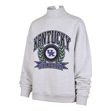 Women's '47 Gray Kentucky Wildcats Laurel Arch Mock Neck Sweatshirt