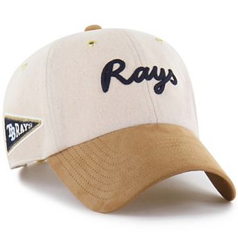 Men's '47 x Stoney Clover Lane Natural/Tan Tampa Bay Rays Script Charm Clean Up Adjustable Hat
