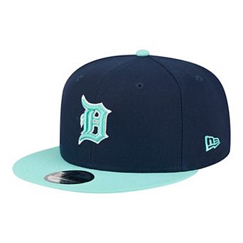 Men's New Era Navy/Turquoise Detroit Tigers 2-Tone Color Pack 9FIFTY Snapback Hat