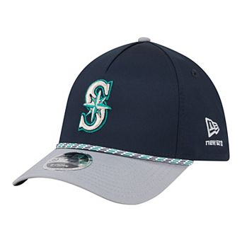 Men's New Era Navy/Gray Seattle Mariners Rope M-Crown A-Frame 39THIRTY Flex Hat