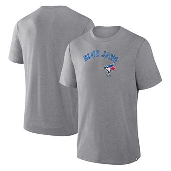 Men's Fanatics Heather Gray Toronto Blue Jays Play Tribute Tri-Blend T-Shirt
